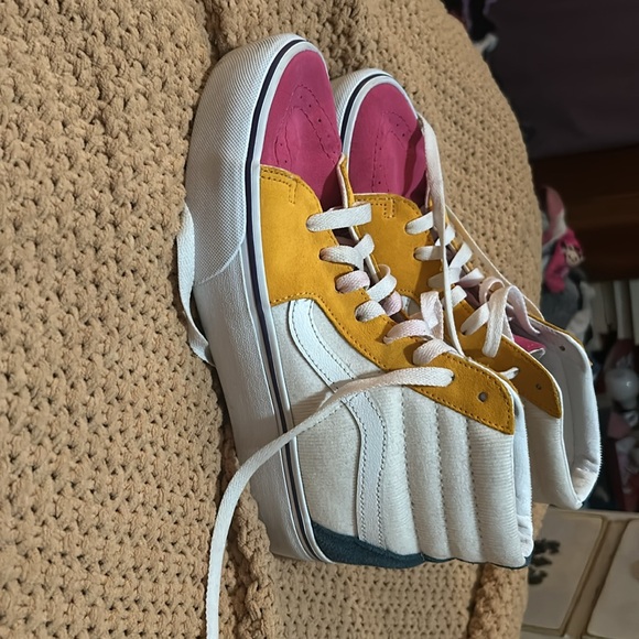 Platform High Top Color Block Vans - Picture 2 of 5